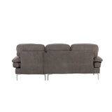 Třimístná pohovka, Remis, tmavě šedá, 241|118 x 85