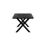 Jídelní stůl, Rives, černá, 75 x 200 x 100