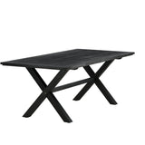 Jídelní stůl, Rives, černá, 75 x 200 x 100