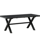 Jídelní stůl, Rives, černá, 75 x 200 x 100