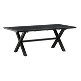 Jídelní stůl, Rives, černá, 75 x 200 x 100