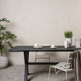 Jídelní stůl, Rives, černá, 75 x 200 x 100