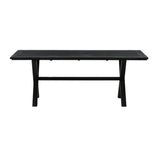 Jídelní stůl, Rives, černá, 75 x 200 x 100