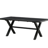 Jídelní stůl, Rives, černá, 75 x 200 x 100