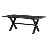 Jídelní stůl, Rives, černá, 75 x 200 x 100