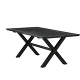 Jídelní stůl, Rives, černá, 75 x 200 x 100
