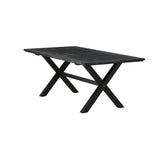 Jídelní stůl, Rives, černá, 75 x 200 x 100