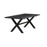 Jídelní stůl, Rives, černá, 75 x 200 x 100