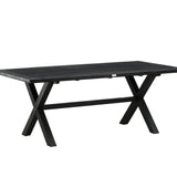 Jídelní stůl, Rives, černá, 75 x 200 x 100