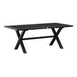 Jídelní stůl, Rives, černá, 75 x 200 x 100