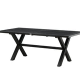 Jídelní stůl, Rives, černá, 75 x 200 x 100