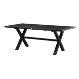 Jídelní stůl, Rives, černá, 75 x 200 x 100