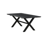 Jídelní stůl, Rives, černá, 75 x 200 x 100