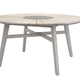 Rives - Stůl ø 150 - Antique White Acacia / Grey Stone