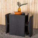 Savanna - Caféset - Černá - Proutěný -
