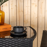 Savanna - Caféset - Černá - Proutěný -