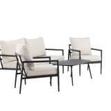 Taromina Lounge Set - černá / béžová