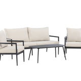 Taromina Lounge Set - černá / béžová
