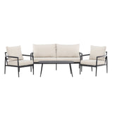 Taromina Lounge Set - černá / béžová