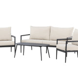 Taromina Lounge Set - černá / béžová