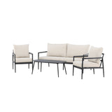Taromina Lounge Set - černá / béžová