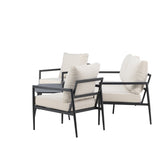 Taromina Lounge Set - černá / béžová