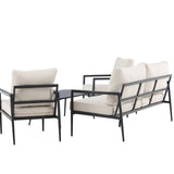 Taromina Lounge Set - černá / béžová