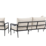 Taromina Lounge Set - černá / béžová