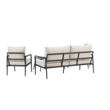 Taromina Lounge Set - černá / béžová