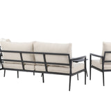 Taromina Lounge Set - černá / béžová
