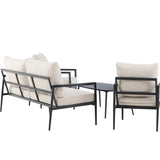 Taromina Lounge Set - černá / béžová