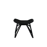 Lounge křeslo, Ella, černá, Stolička:65x76x98,Ottoman:55x42x42