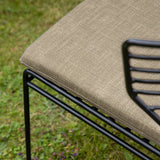 Milano Loungeset hliník - černá / písková