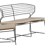 Milano Loungeset hliník - černá / písková