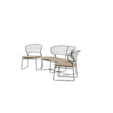 Milano Loungeset hliník - černá / písková