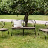 Milano Loungeset hliník - černá / písková