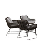 Davao Loungeset Steel - tmavě šedá / hnědá