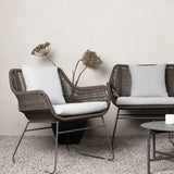 Davao Loungeset Steel - tmavě šedá / hnědá