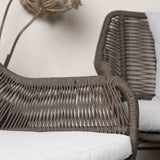 Davao Loungeset Steel - tmavě šedá / hnědá