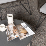 Davao Loungeset Steel - tmavě šedá / hnědá