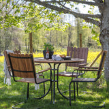 Holmsund Jídelní set ocel - černá / přírodní