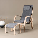 Lounge křeslo, Grötö, tmavě šedá, 80X63X104