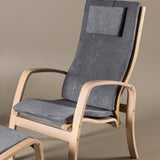 Lounge křeslo, Grötö, tmavě šedá, 80X63X104