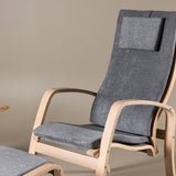 Lounge křeslo, Grötö, tmavě šedá, 80X63X104