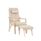 Lounge křeslo, Fårö, hnědá, 89X60X107