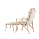 Lounge křeslo, Fårö, hnědá, 89X60X107