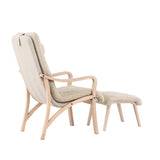 Lounge křeslo, Fårö, hnědá, 89X60X107