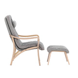 Lounge křeslo, Fårö, světle šedá, 89X60X107