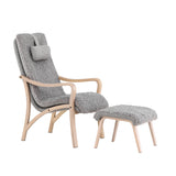 Lounge křeslo, Fårö, světle šedá, 89X60X107