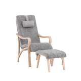 Lounge křeslo, Fårö, světle šedá, 89X60X107